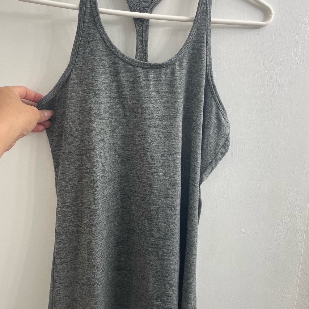 Champion Gray Fitted Cut Out Tank Top